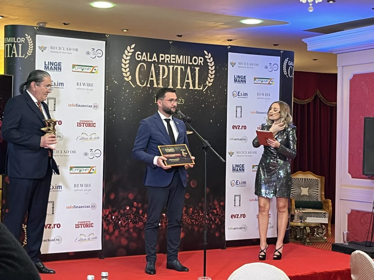 Andrei Carabelea, primar Piatra Neamț, la Gala Premiilor Capital: „Am o echipă minunată alături”