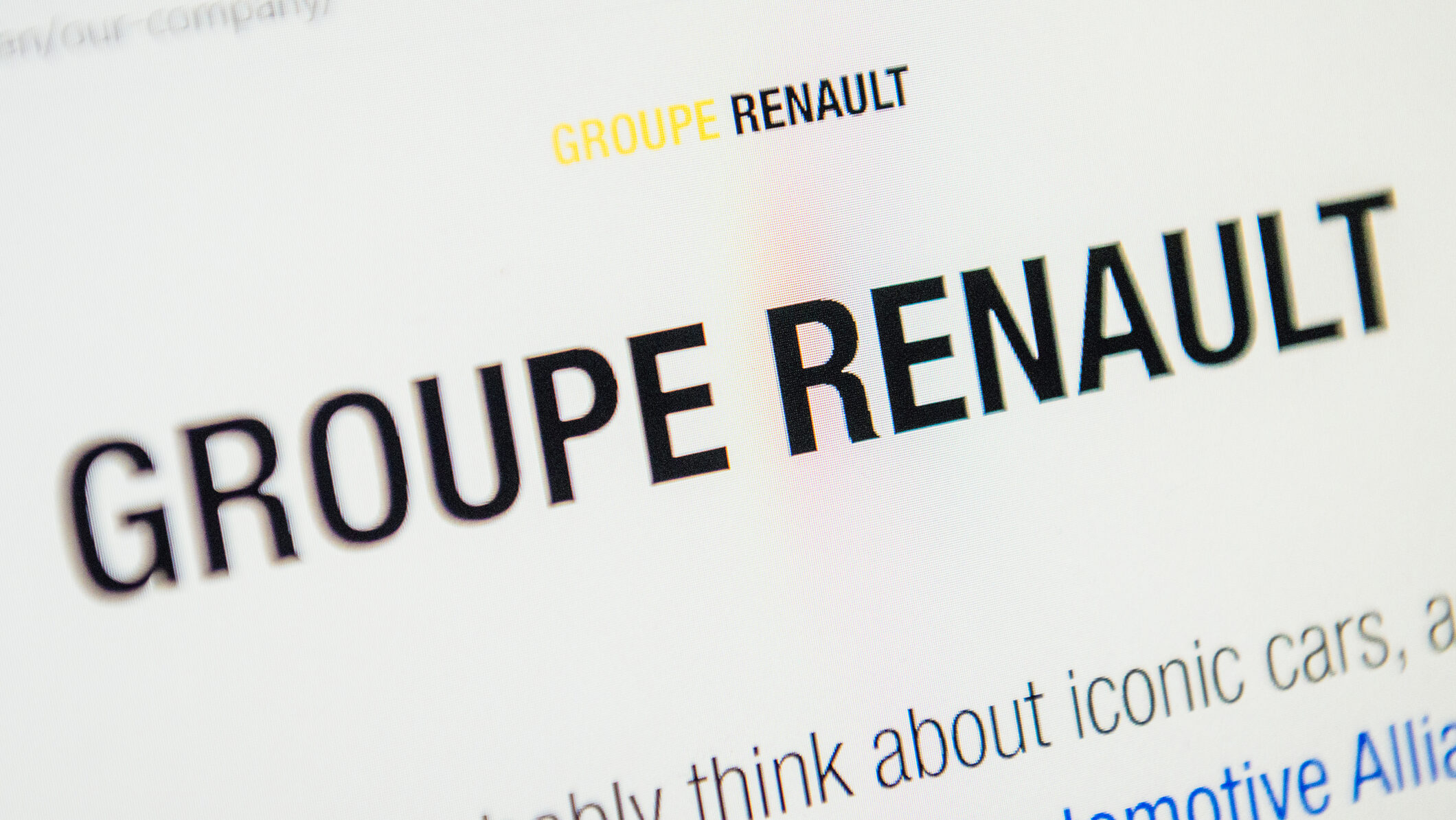 Renault Groupe site