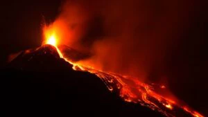 vulcan Etna, erupție