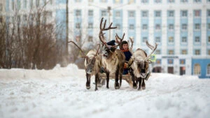 Norilsk, Siberia, Rusia frig, oras