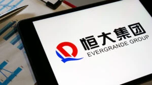 China Evegrande Group, logo, ecran