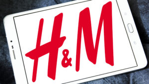 H&M, logo, ecran