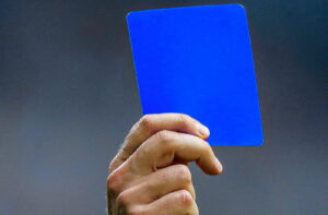 cartonașul albastru