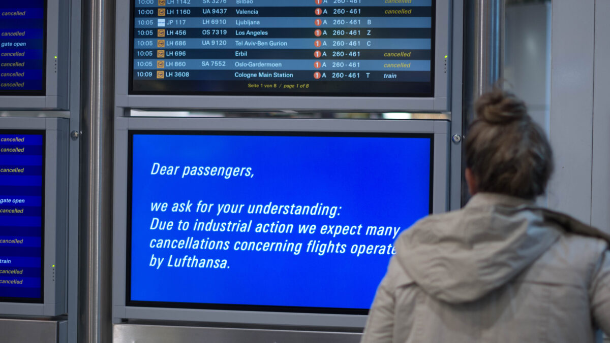 Lufthansa intră în grevă timp de două zile. Probleme mari pentru 100.000 de pasageri