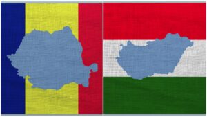 romania ungaria steag harta