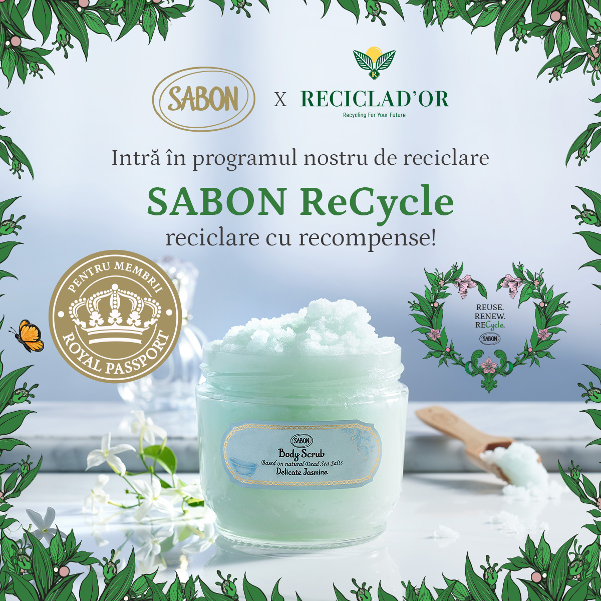 SABON ReCycle în parteneriat cu RECICLAD’OR! Intră în programul nostru de reciclare cu recompense
