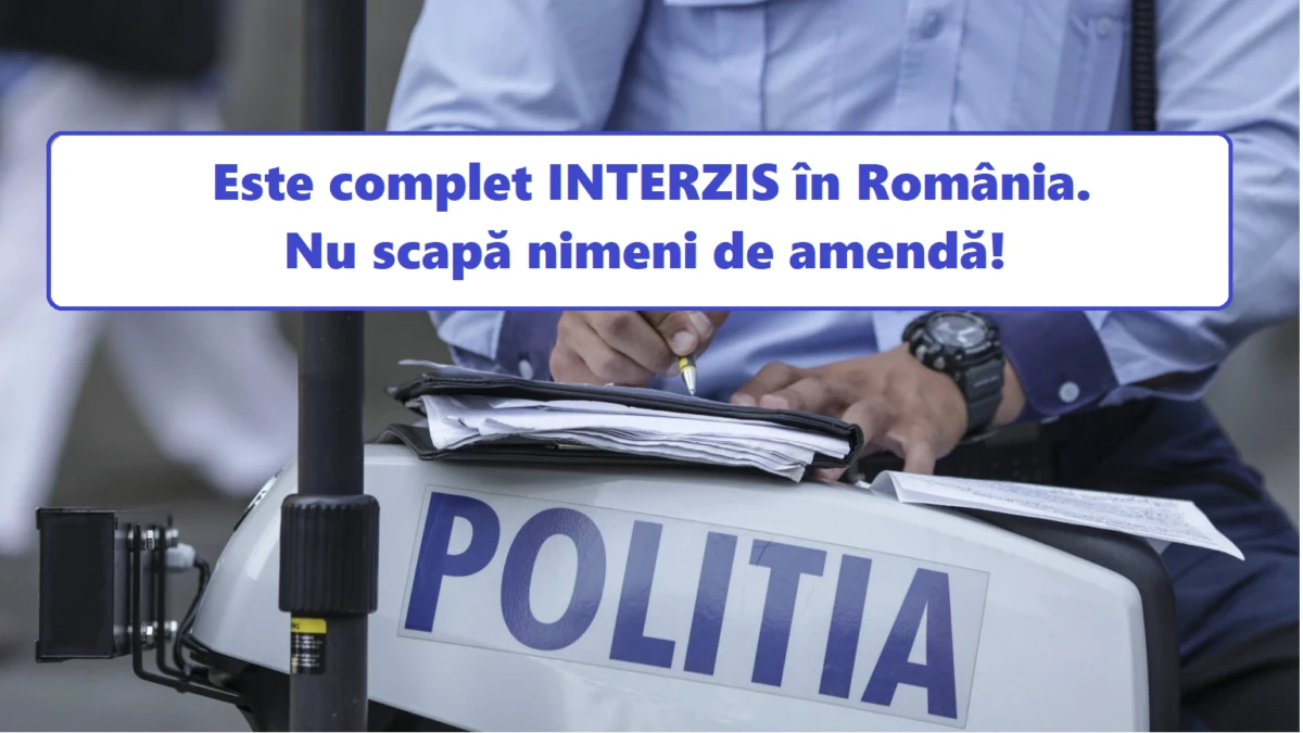 Se confiscă permisul pe loc. Este complet interzis în România. Legea îți permite abia din 8 iunie