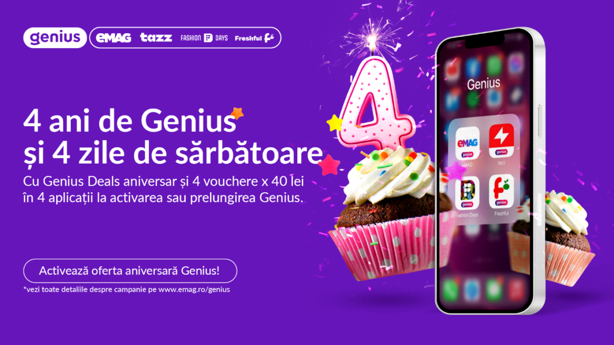 eMAG, Genius, aniversare patru ani 