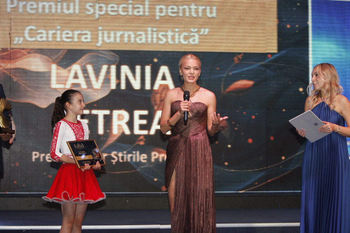 Gala Capital Femei de Succes. Lavinia Petrea, Pro TV: „Vă mărturisesc este primul premiu pe care îl iau individual”