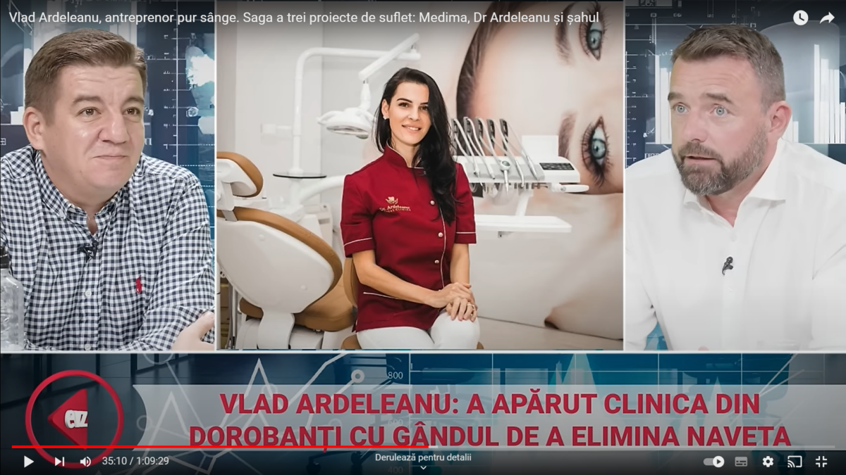 Podcast ”Picătura de business”. Dr. Ardeleanu, rețeau de clinici dentare care își dublează anual cifra de afaceri