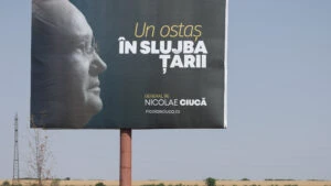 Nicolae Ciucă panou publicitar