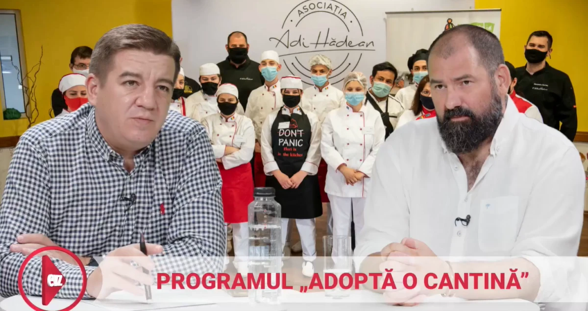 Chef Adrian Hădean inspiră. „Adoptă o cantină” și „Rețeaua de bine” la podcastul „Esențial”