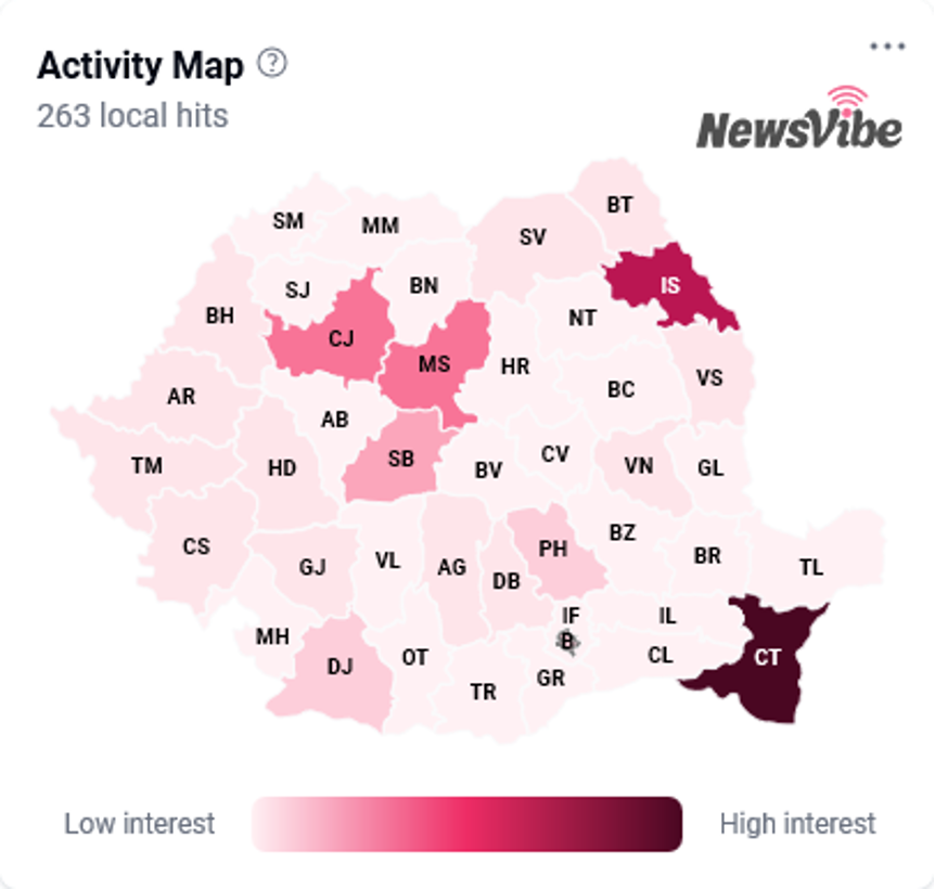 Grafic NewsVibe. Harta