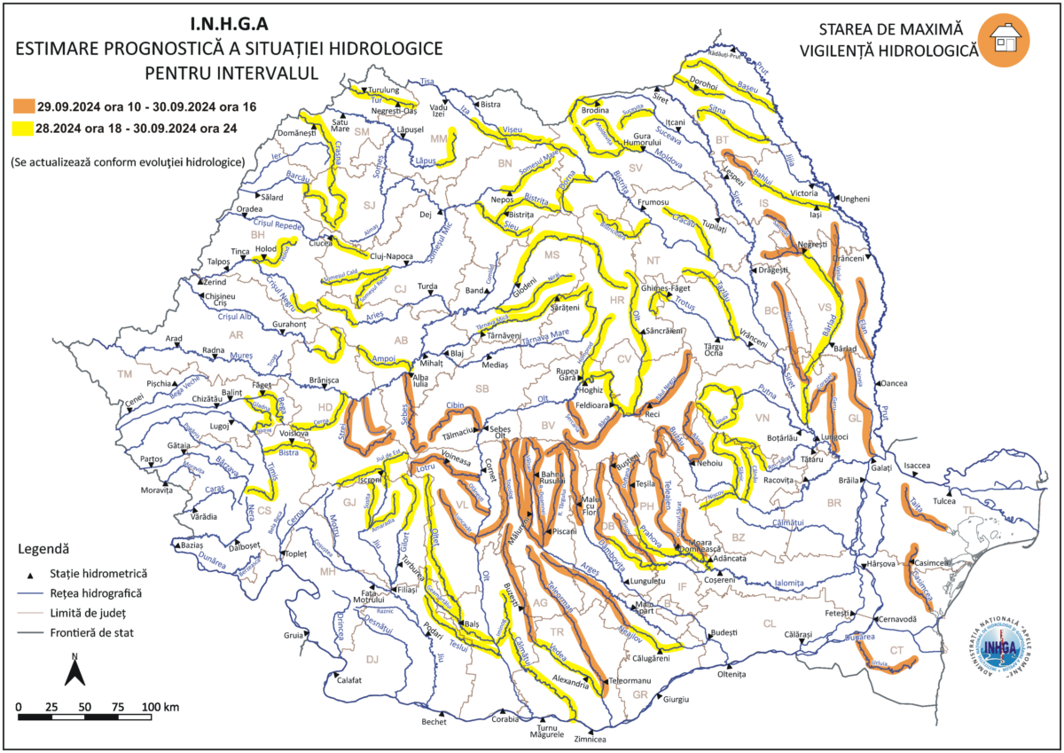 hartă inundații