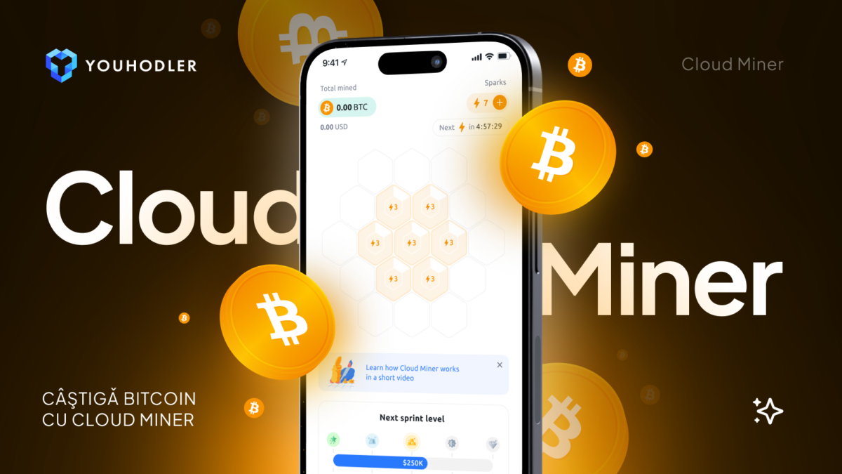 Cum să Câștigi Bitcoin fără Efort: Descoperă YouHodler Cloud Miner!