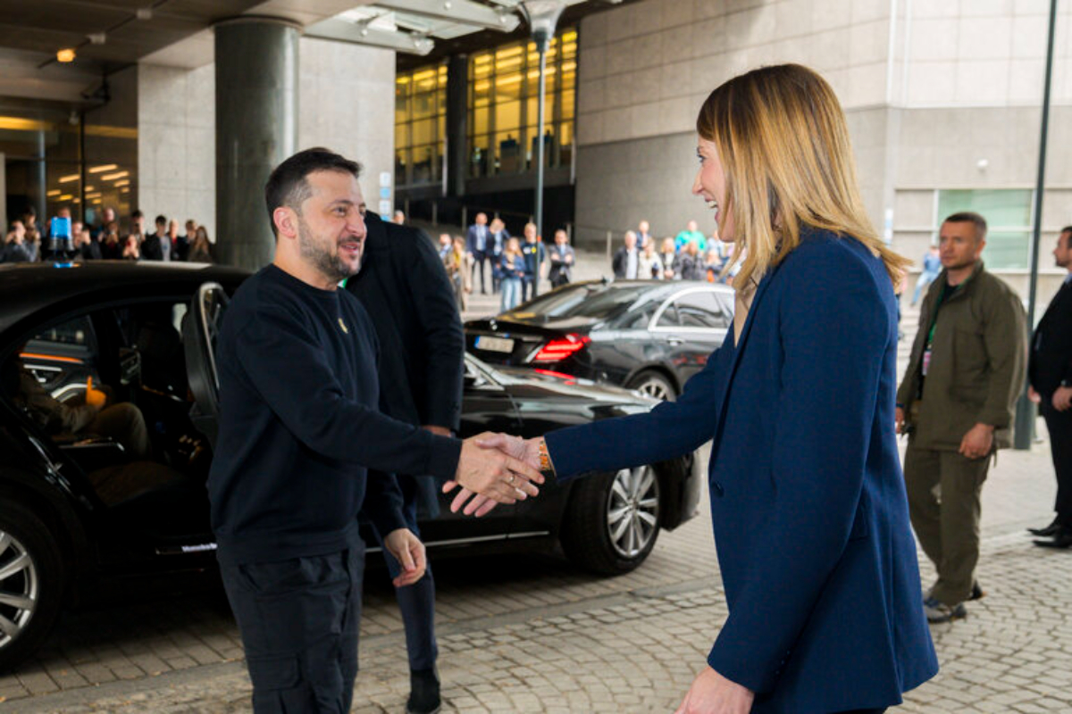 Volodimir Zelenski, Roberta Metsola