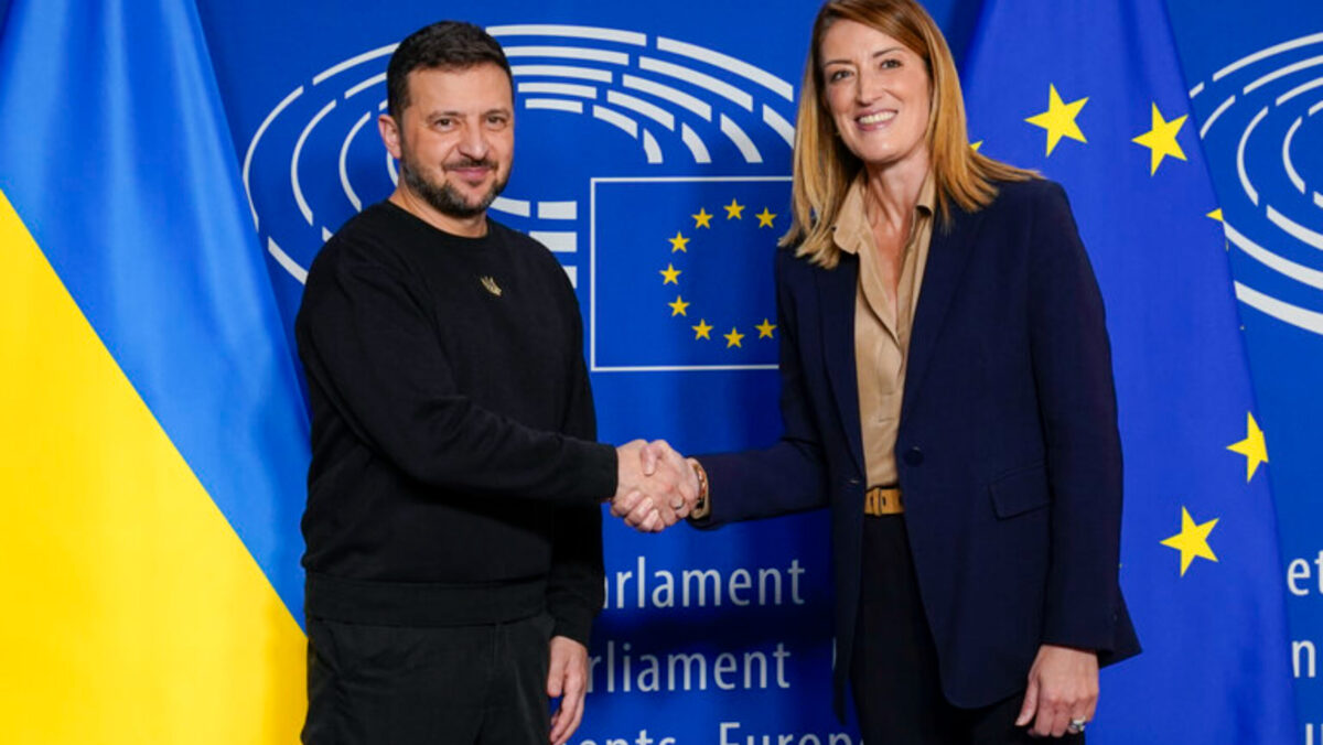 Volodimir Zelenski, Roberta Metsola