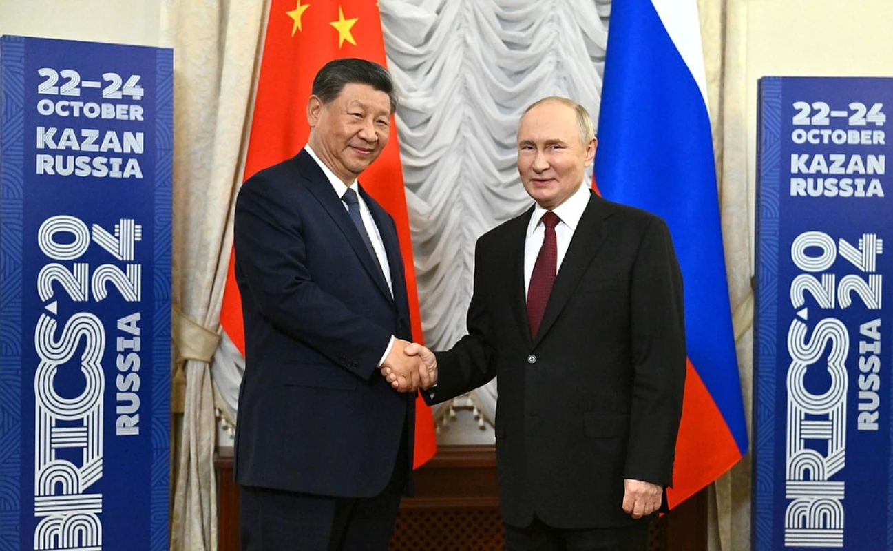 Xi Jinping, Vladimir Putin BRICS 2024