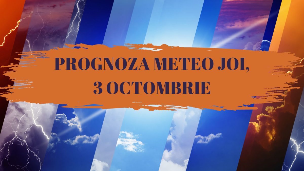 Vremea se încălzește în România. Temperaturile vor ajunge la 27 de grade. Prognoza meteo ANM joi, 3 octombrie