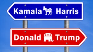 Donald Trump și Kamala Harris