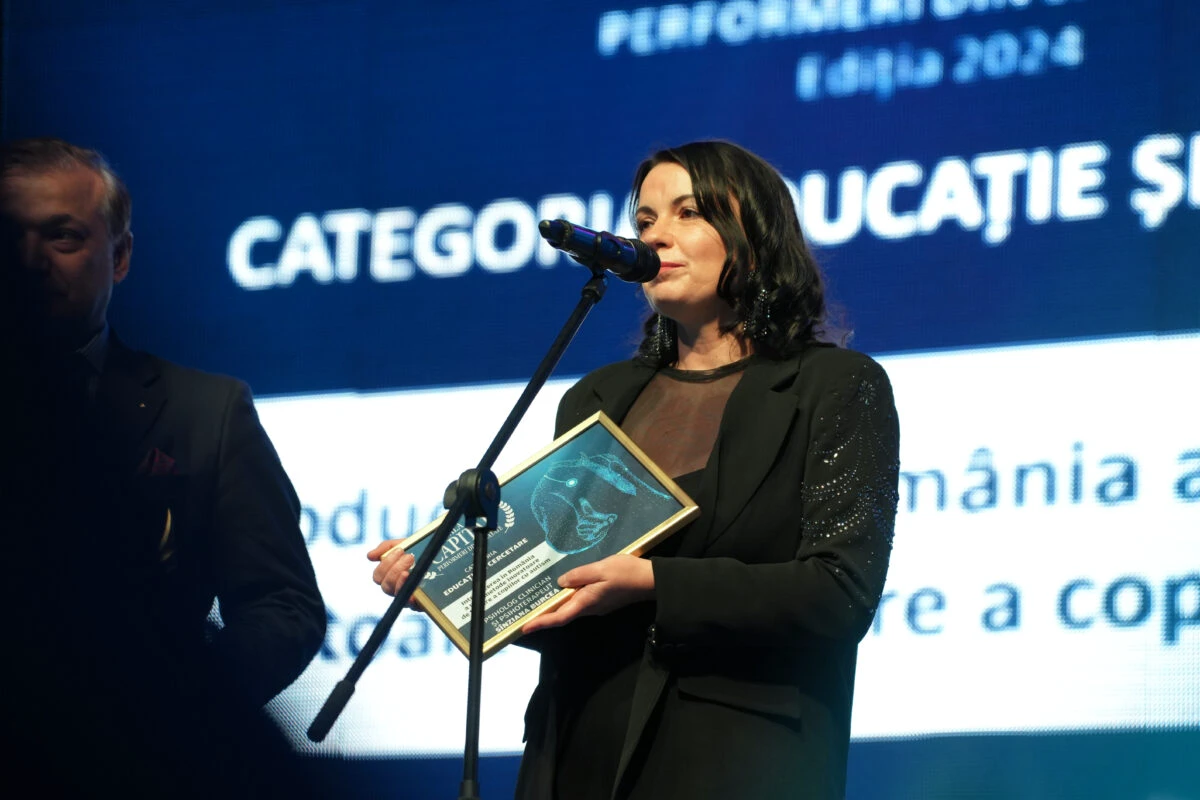 Gala Performeri de Sănătate. Sînziana Burcea, psiholog clinician: „Specializarea mea de bază este autismul”