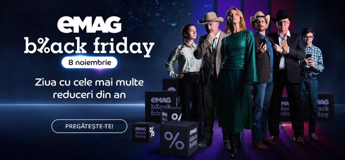 eMag dă startul la reduceri! Campania de Black Friday începe vineri, 8 noiembrie