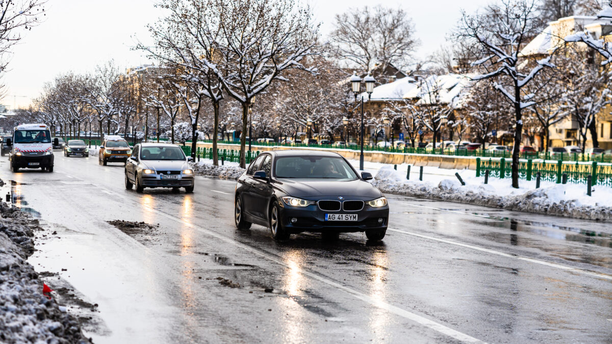 Sancțiune iarna pentru șoferi. Amendă chiar fără anvelope de vară. Îți confiscă și certificatul de înmatriculare