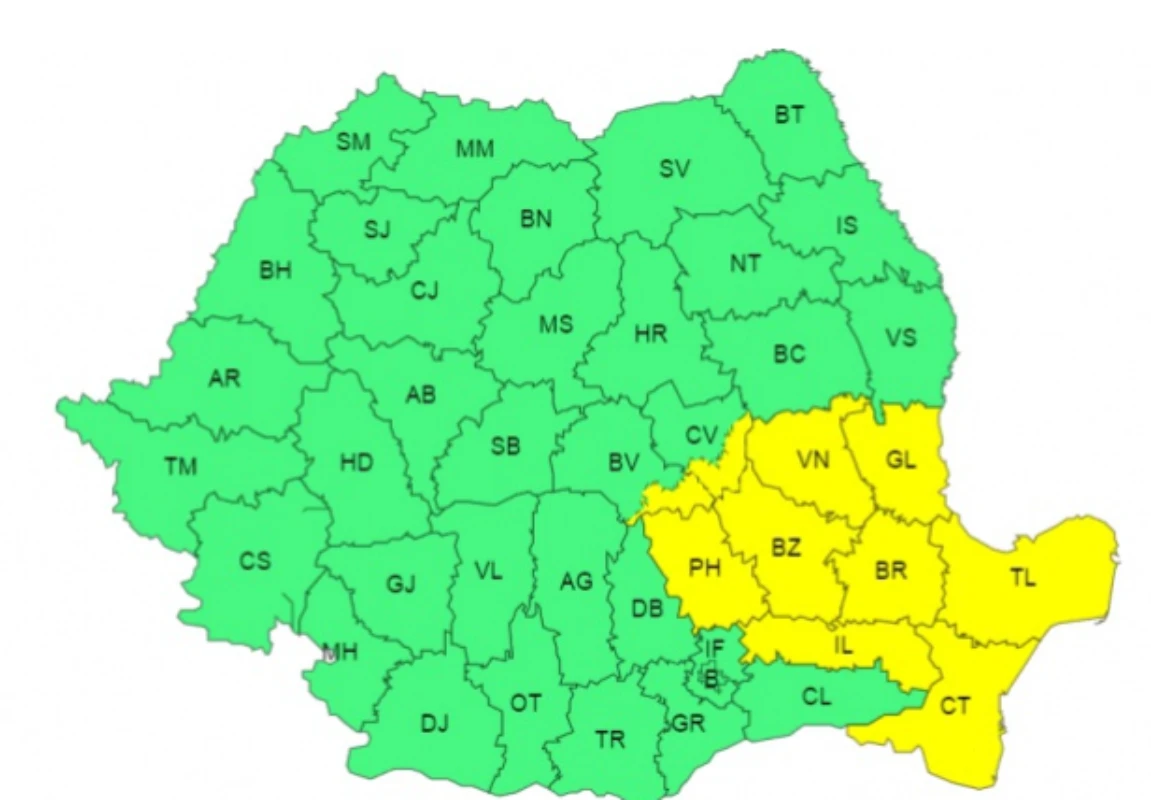 prognoza meteo ANM 9-10-11 noiembrie 2024