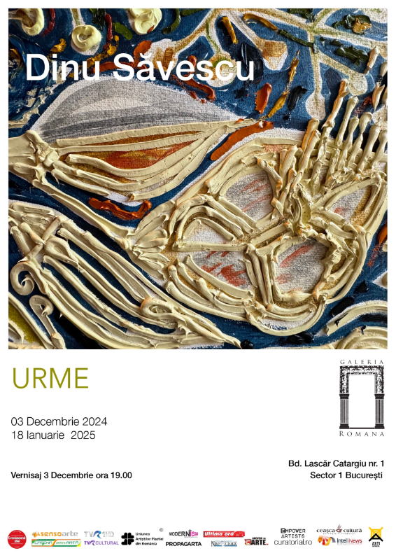 Expoziție de pictură „URME” de Dinu Săvescu 3 decembrie 2024 – 18 ianuarie 2025