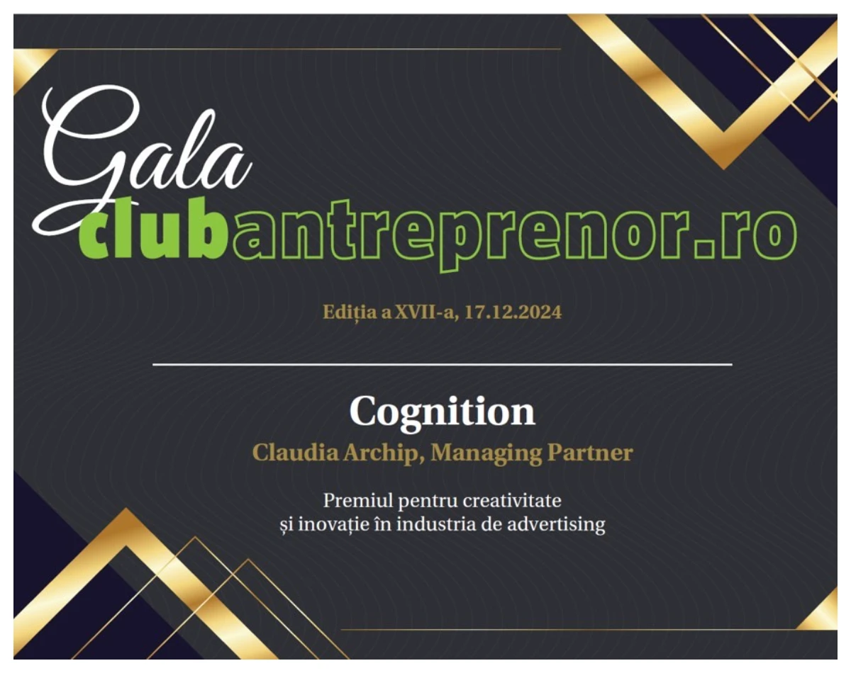 Cognition crede că ne aflăm într-un moment critic pentru companiile antreprenoriale. Digitalul devine factorul crucial în succesul sau eşecul unei afaceri (P)