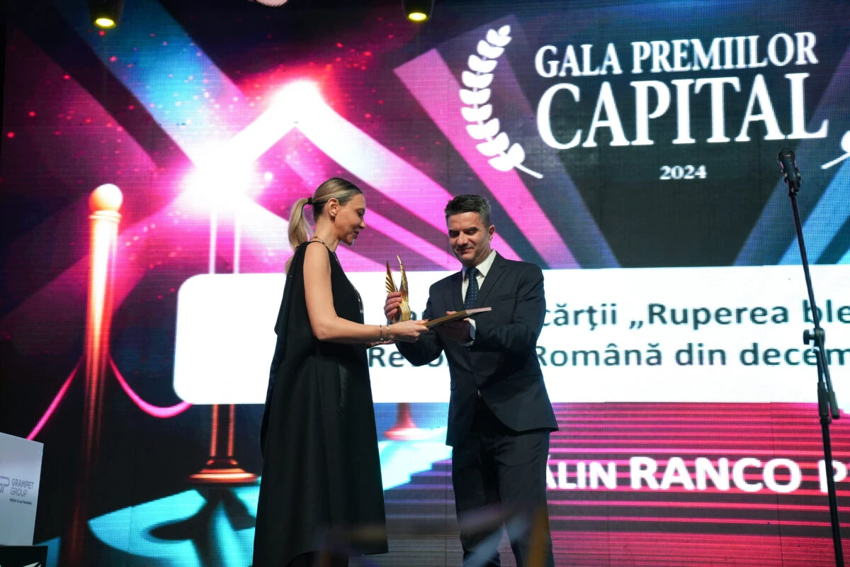 Gala Premiilor Capital 2024. Cătălin Ranco Pițu: Îi invit pe toți cei care sunt încă interesați de istoria noastră recentă să citească această carte