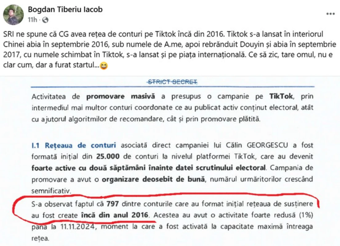 Jurnalistul Bogdan Tiberiu Iacob de la publicația InPolitics despre Călin Georgescu și TikTok