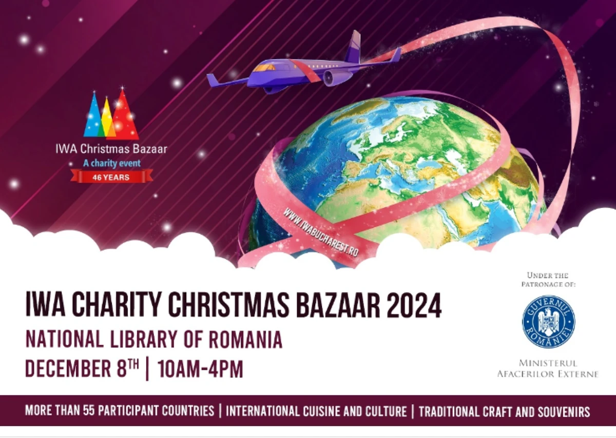 IWA Charity Christmas Bazaar 2024 Unitate prin generozitate: Comunitatea diplomatică din România se unește pentru a face diferența pe 8 decembrie!