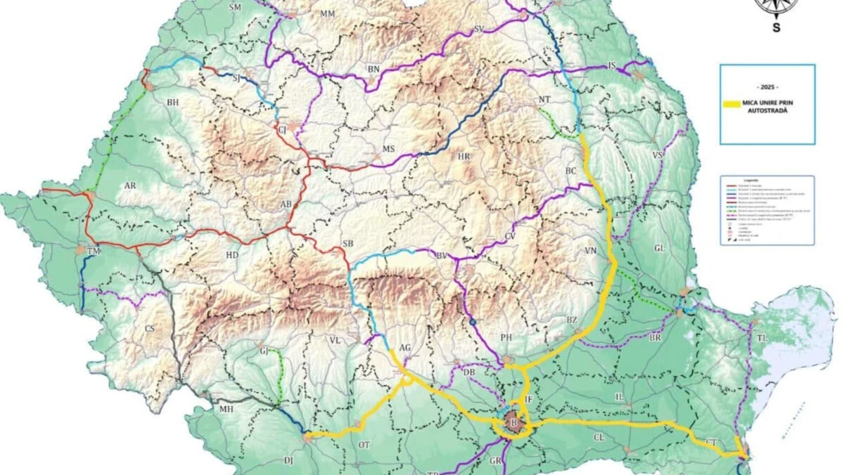 Mica Unire prin autostradă pentru Oltenia, Muntenia, Dobrogea și Moldova. Câți km se deschid în 2025