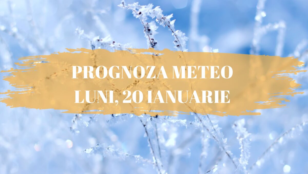 Vreme mai blândă în România. Prognoza meteo luni, 20 ianuarie