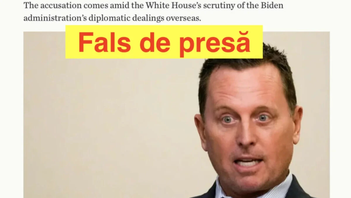 Un fals de presă! „Proaspăta” declarație a emisarului lui Richard Grenell este veche de 5 zile și a fost dată de presa română