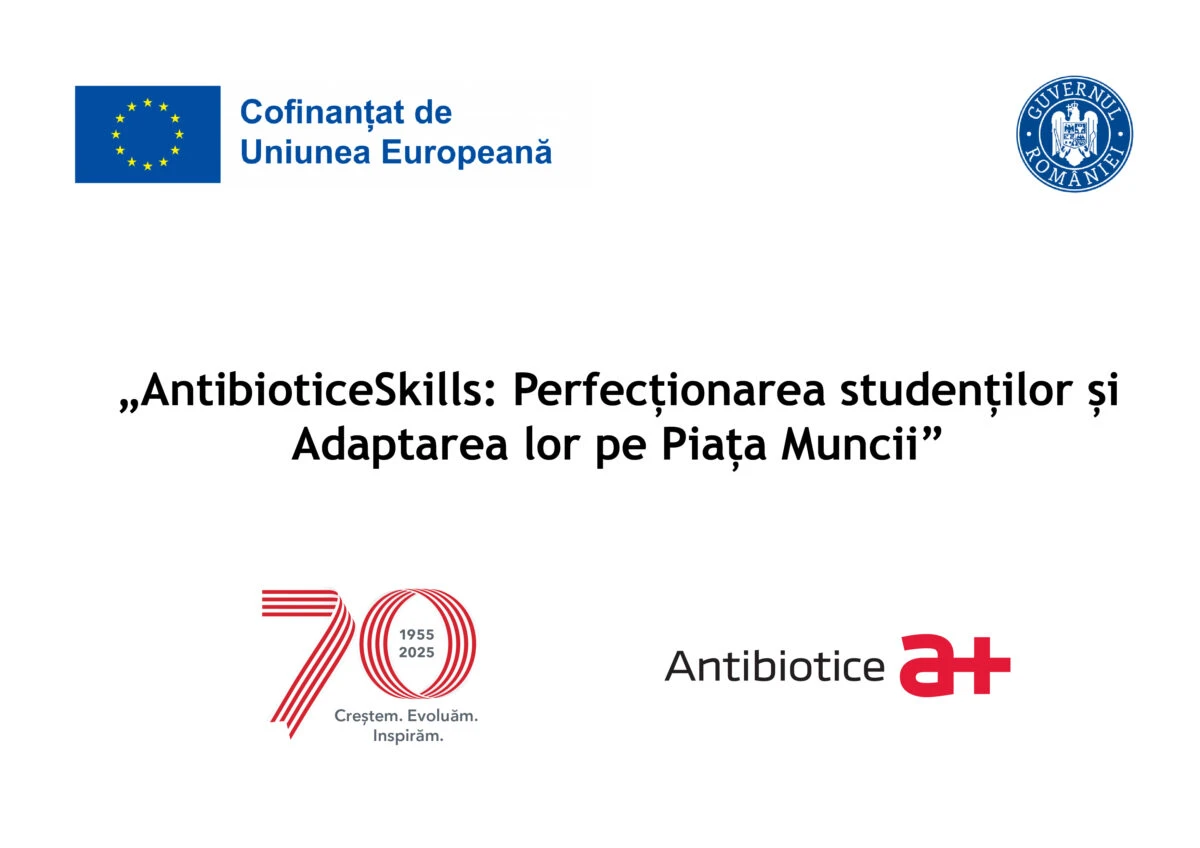 Antibiotice Iași investește 1,5 milioane euro pentru a sprijini integrarea profesională a tinerilor