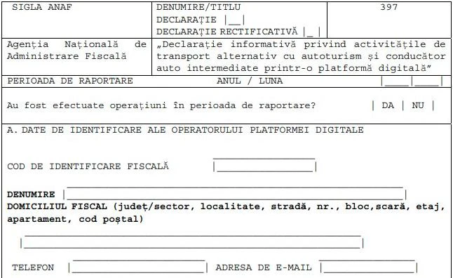 Formular397, ANAF