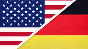 Germania SUA Statele Unite steag
