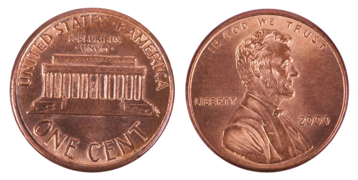 moneda americana de 1 cent