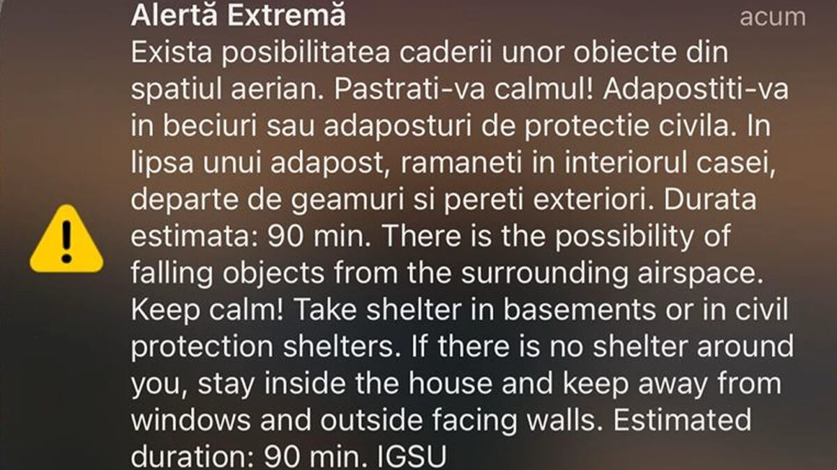 Mesaj Ro-Alert în județul Tulcea, din cauza războiului din Ucraina: Adăpostiți-vă în beciuri sau adăposturi civile!
