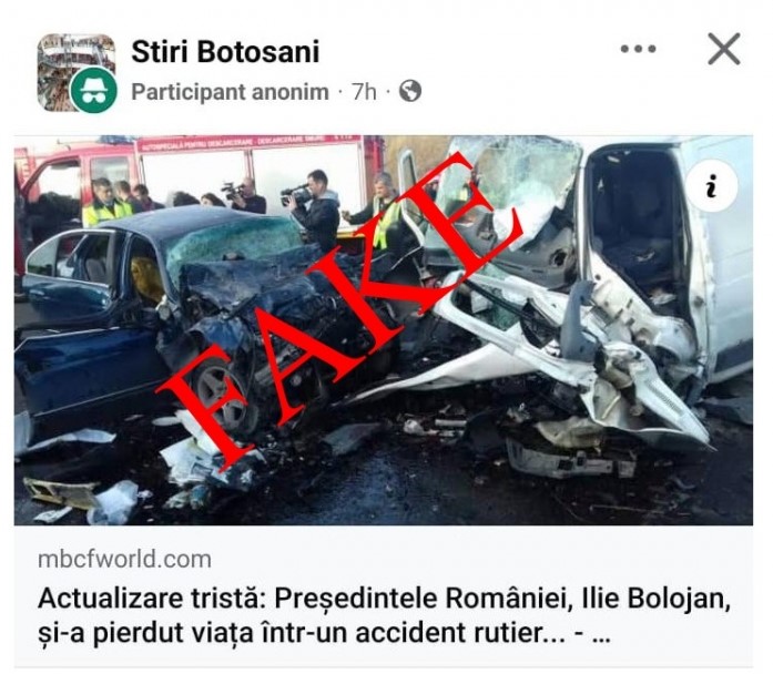 Exemplu de știri false