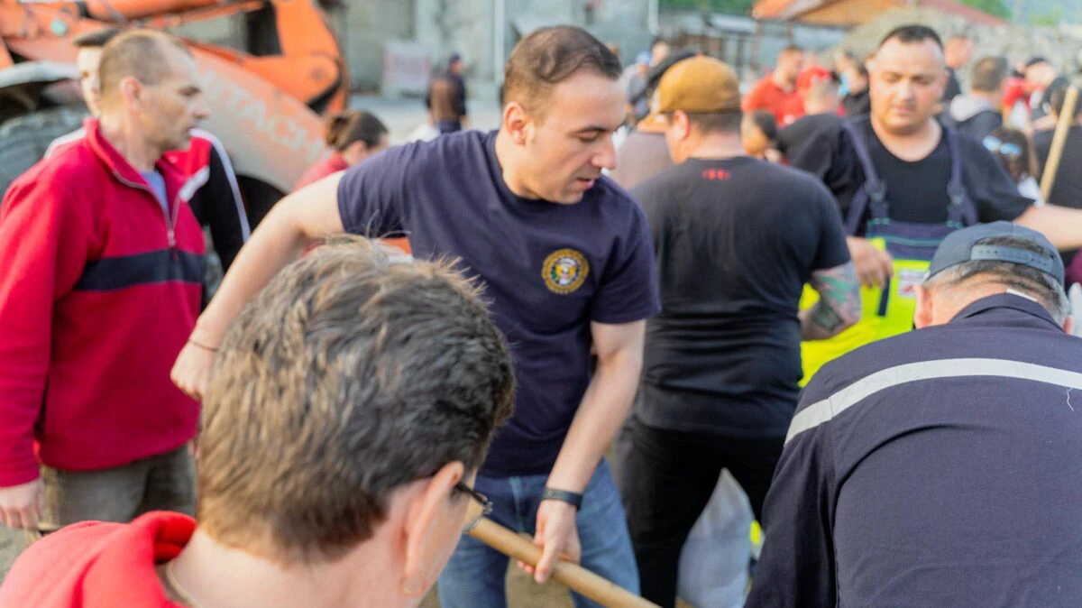 UPDATE Bogdan Ivan, la Praid: Căutăm soluții pentru a bloca cursul de apă. Se lucrează intens pentru a se găsi soluții