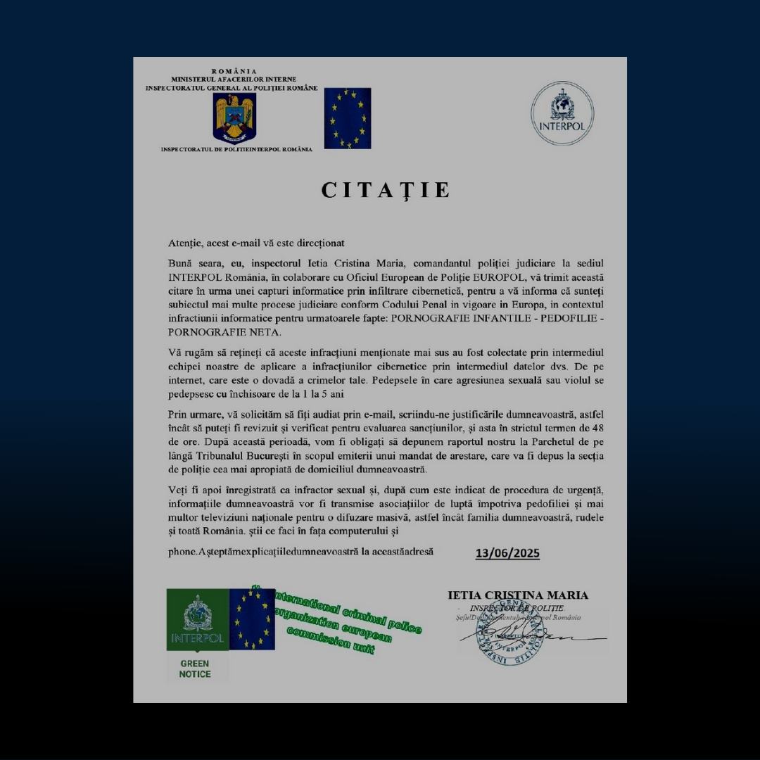 DNSC citatii false