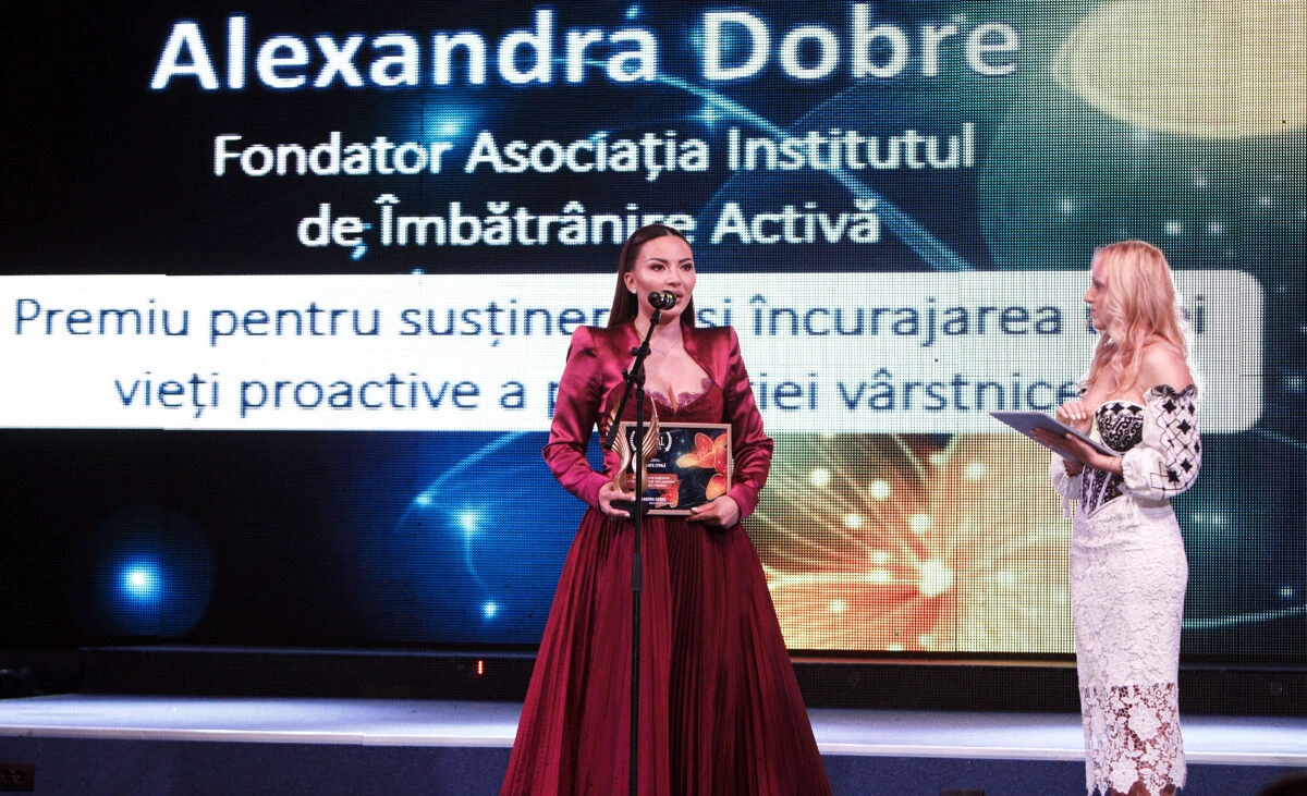 Gala „Top 100 Femei de Succes”. Alexandra Dobre: Seniorii noștri își aduna pe hârtie dările și la final de lună ies pe minus”