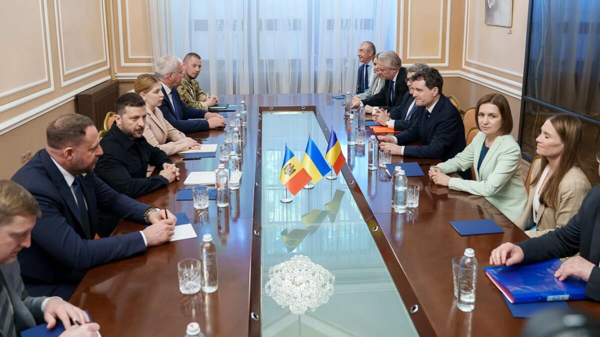 Nicusor Dan, Maia Sandu, Volodimir Zelenski