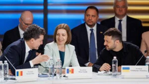 Nicusor Dan, Maia Sandu, Volodimir Zelenski