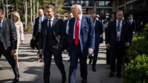 donald trump emmanuel macron