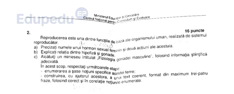 subiecte bio
