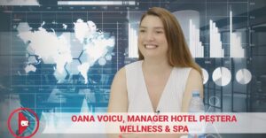 Oana Voicu, managerul Hotelului Peștera Wellness & Spa